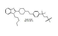 ACME16079（2-(4-(2-(4-(1-(2-乙氧基乙基)-1氫-苯并[d]咪唑-2-基)哌啶-1-基)乙基)苯基)-2，2-二甲基甲基磺酰氧丙基酯） 