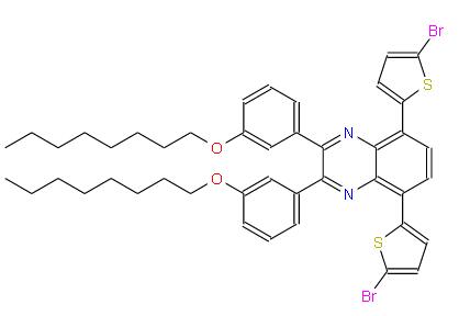 5，8-雙（5-溴-2-噻吩基）-2，3-雙[3-（辛氧基）苯基]-喹喔啉 | 1100761-34-9 