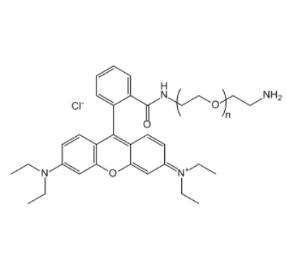 羅丹明聚乙二醇氨基，羅丹明PEG氨基Rhodamine PEG Amine, RB-PEG-NH2 