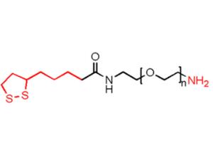 硫辛酸聚乙二醇氨基，硫辛酸PEG氨基Thioctic acid-PEG-NH2,LA-PEG-NH2 