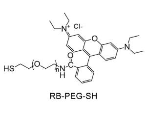 羅丹明聚乙二醇巰基，羅丹明PEG巰基Rhodamine PEG Thiol, RB-PEG-SH 