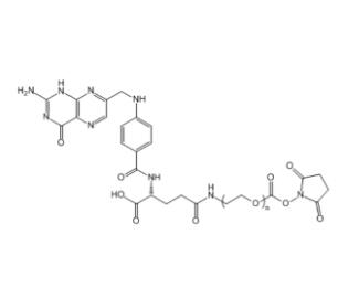 葉酸PEG活性酯Folic acid PEG NHS, FA-PEG-SCM；葉酸聚乙二醇活性酯 