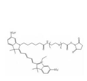 CY5-PEG活性酯Cyanine5-PEG-NHS, CY5-PEG-SCM；CY5-聚乙二醇活性酯 