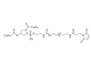 二棕櫚酰磷脂酰乙酰胺PEG馬來酰亞胺DPPE-PEG-Maleimide, DPPE-PEG-MAL；二棕櫚酰磷脂酰乙酰胺聚乙二醇馬來酰亞胺 