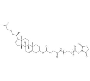 膽固醇PEG活性酯Cholesterol-PEG-NHS，CLS-PEG-SCM；膽固醇聚乙二醇活性酯 