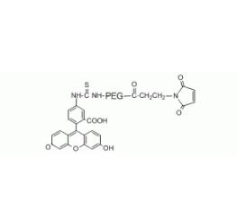 熒光素PEG馬來(lái)酰亞胺Fluorescein PEG Maleimide, FITC-PEG-MAL,;熒光素聚乙二醇馬來(lái)酰亞胺 