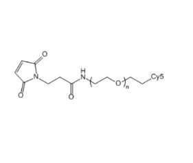 CY5-PEG馬來(lái)酰亞胺Cyanine5-PEG-Maleimide, CY5-PEG-MAL,;CY5-聚乙二醇馬來(lái)酰亞胺 