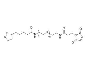 硫辛酸PEG馬來(lái)酰亞胺Thioctic acid-PEG-MAL,LA-PEG-MAL;硫辛酸聚乙二醇馬來(lái)酰亞胺 